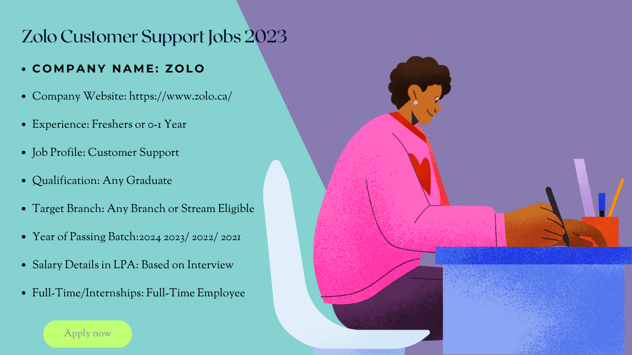 Zolo Hiring Customer Support Jobs 2023